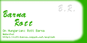 barna rott business card